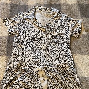 Animal print PJ set